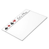 Bloc-note Jouer Symboles de carte Score Pad (Incliné)