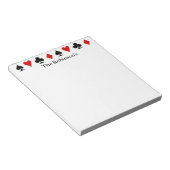 Bloc-note Jouer un Pad de score de carte ~ Personnalisé (Incliné)