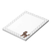 Bloc-note Jouet Brown Poodle joli Cartoon Chien (Tourné)