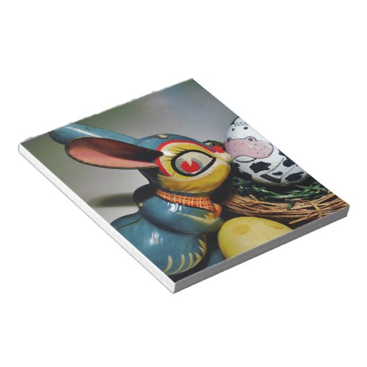 Bloc-note Jouet lapin et oeuf de vache (Incliné)