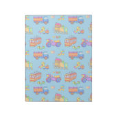 Bloc-note Jouets - Camions rouges & Trains orange (Tourné)