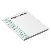 Bloc-note Joueur Clarinet personnalisé Musique Cadeau Thème (Incliné)