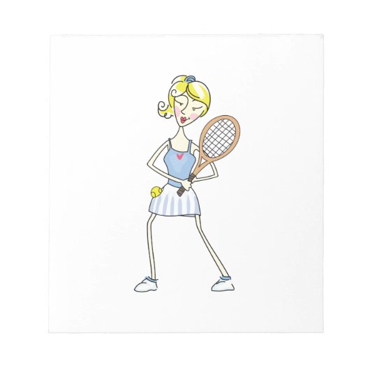 BLOC-NOTE JOUEUR DE TENNIS (Devant)