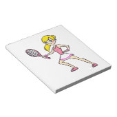 BLOC-NOTE JOUEUR DE TENNIS (Incliné)