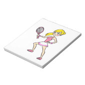 BLOC-NOTE JOUEUR DE TENNIS (Tourné)