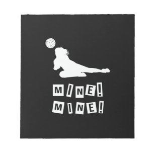 Bloc-note Joueur de volley-ball   Mine de volleyball