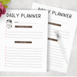 Bloc-note Joueur quotidien Cute Tribal Kitty Chat<br><div class="desc">Restez organisé tous les jours avec notre planificateur quotidien avec un design de chats chats tribaux mignons. Le planificateur a une place pour la date de la journée,  les priorités pour la journée ainsi que d'autres choses que vous devez accomplir.</div>
