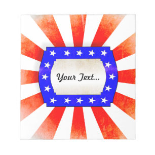 Bloc-note Jour de l'Indépendance du 4 juillet