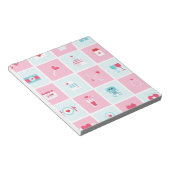 Bloc-note jour des valentines pastel (Incliné)