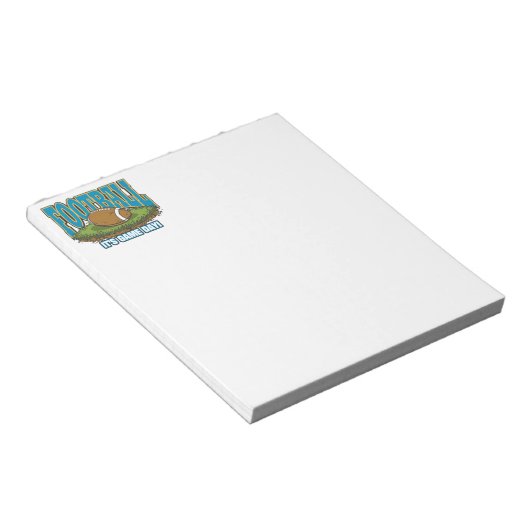 Bloc-note Jour du jeu de football (Incliné)