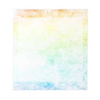 Bloc-note Jour nuageux de nuage d'arc-en-ciel