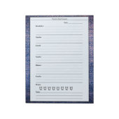 Bloc-note Journal alimentaire Blue Pink tendance Journal quo (Tourné)