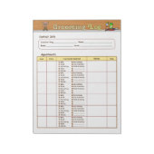 Bloc-note Journal de croissance de chien (Tourné)