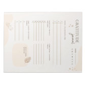 Bloc-note Journal de gratitude beige Cadeau de bien-être Ple (Devant)