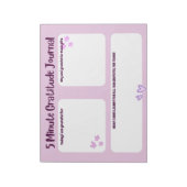 Bloc-note Journal de gratitude de 5 minutes (Tourné)