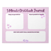 Bloc-note Journal de gratitude de 5 minutes (Devant)