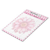 Bloc-note Journal de la pression sanguine florale rose (Incliné)