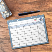 Bloc-note Journal de lecture hivernale pour enfants avec Blo