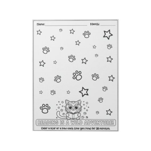Bloc-note Journal de lecture pour enfants, livres de lecture (Tourné)