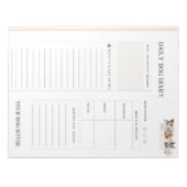 Bloc-note Journal de l'utilisateur de chiens pour animaux de (Devant)