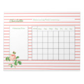 Bloc-note Journal de médicaments personnalisé (Devant)