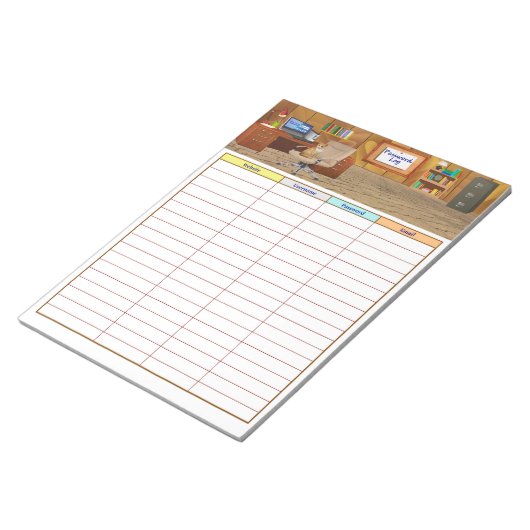 Bloc-note Journal de mot de passe (Incliné)