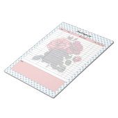 Bloc-note Journal de sucre de sang Rose rose et bleu (Incliné)