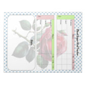 Bloc-note Journal de sucre de sang Rose rose et bleu (Devant)