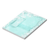 Bloc-note Journal déco Aqua et Dentelle (Tourné)