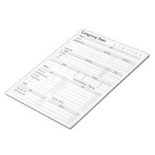 Bloc-note Journal des tâches d'orientation professionnelle, (Incliné)