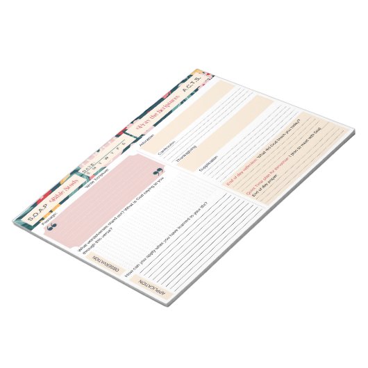 Bloc-note Journal d'étude biblique SOAP (Incliné)