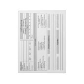 Bloc-note Journal du client du service d'entretien de pelous (Tourné)