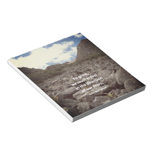 Bloc-note journal inspirationnel, "Pour grandir. ..." (Incliné)