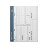 Bloc-note Journal quotidien des entrepreneurs du chantier de (Tourné)