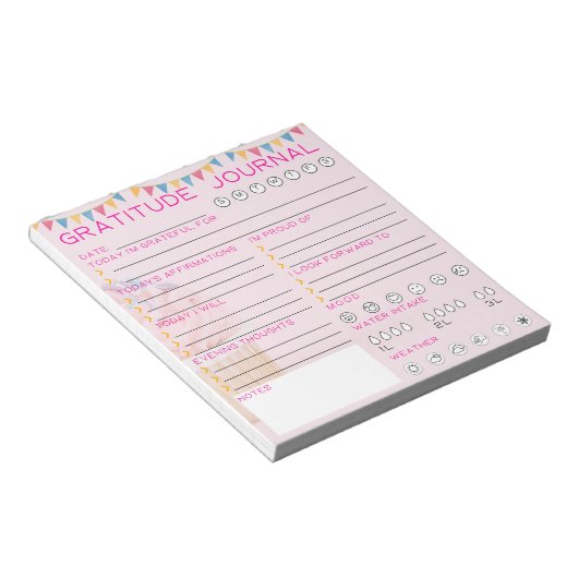 Bloc-note Journal quotidien Gratitude (Incliné)