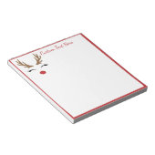 Bloc-note Jours fériés Rudolf Reindeer Rouge Nez (Incliné)