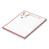 Bloc-note Jours fériés Rudolf Reindeer Rouge Nez (Tourné)