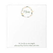 Bloc-note Jovely Maman couronne florale (Devant)