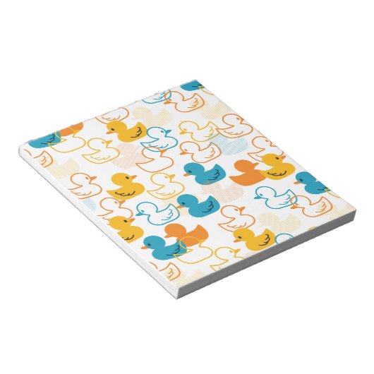 Bloc-note Joyeuse baignade une patte de canards Motif II (Incliné)