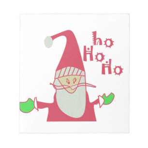 Bloc-note Joyeuses fêtes Ho Ho Joyeux Noël