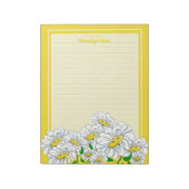 Bloc-note Joyeuses marguerites Jaune-Jaune (Tourné)