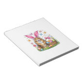 Bloc-note Joyeuses Pâques Mignon Lapin Maine Coon Chat Œufs  (Incliné)