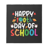 Bloc-note Joyeux 100e jour de l'enseignant étudiant (Devant)