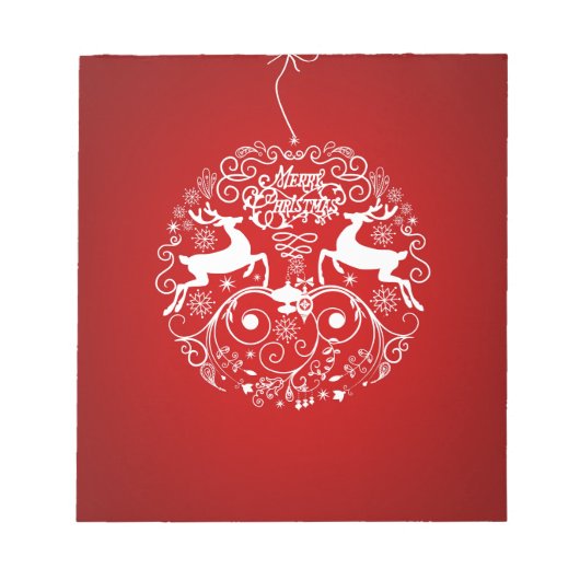 Bloc-note Joyeux Amis des Cerfs de Noël ! (Devant)