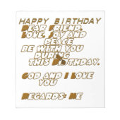 Bloc-note Joyeux anniversaire (Devant)