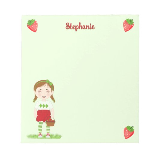 Bloc-note Joyeux Anniversaire aux Fruits Rouges (Devant)