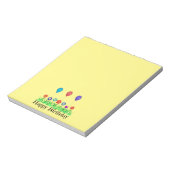 Bloc-note Joyeux Anniversaire, Ballons (Tourné)