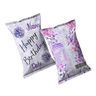 Bloc-note Joyeux anniversaire Chip Bag Wrappers Fête Faveurs