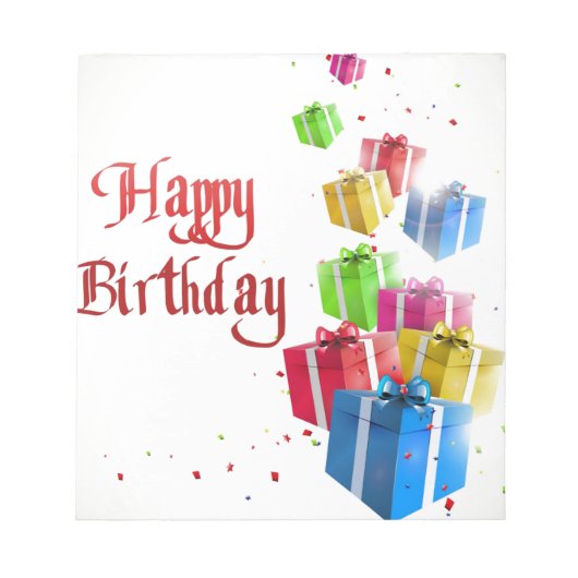 Bloc-note Joyeux Anniversaire Pour Vous (Devant)