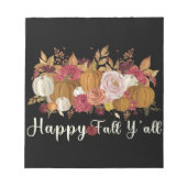 Bloc-note Joyeux automne Y'all (Devant)